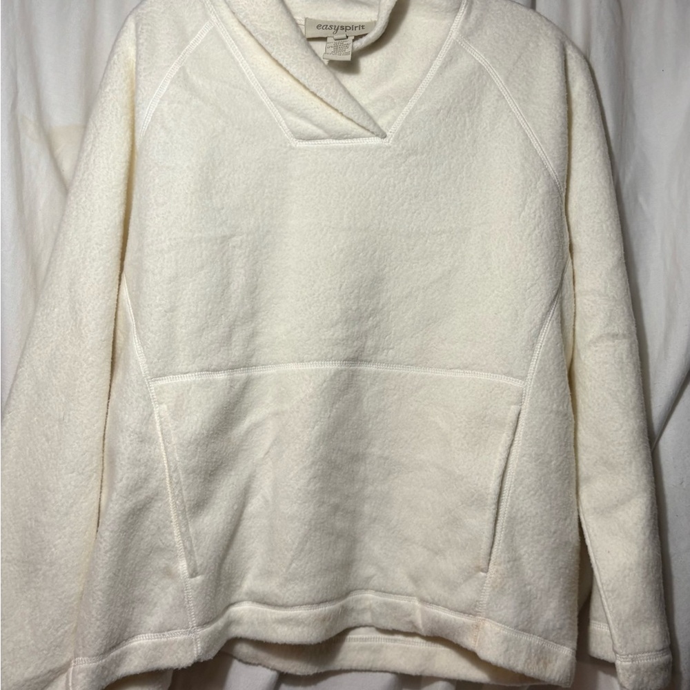 Easy Spirit Cream Pullover Sweater with matching pants size small NWT